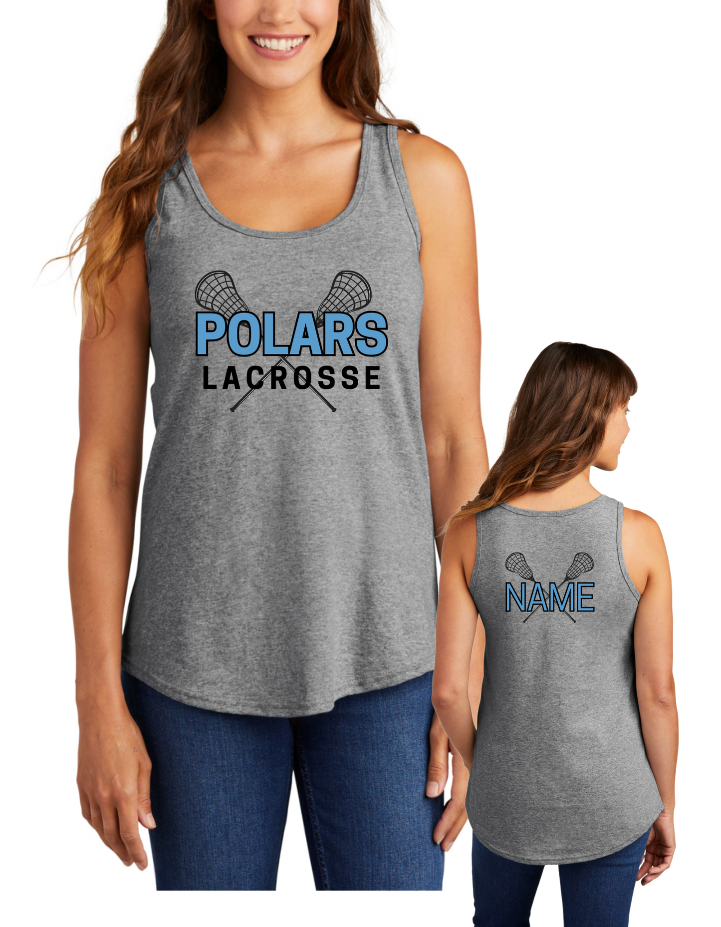 Polars Lacrosse Sticks Tank, Tee, Crew, Hoodie
