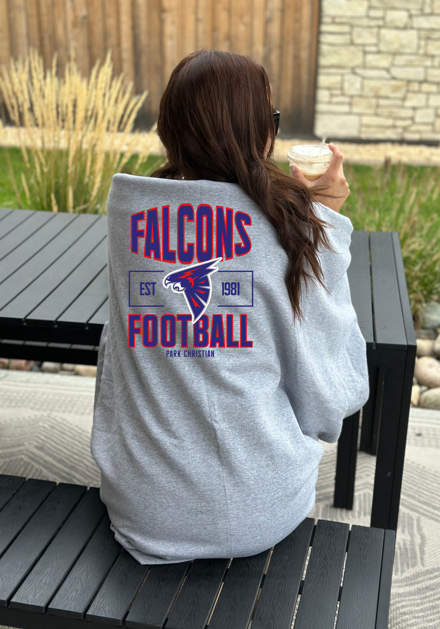 PCS Falcons Football Oversized Sweatshirt Blanket PCS17