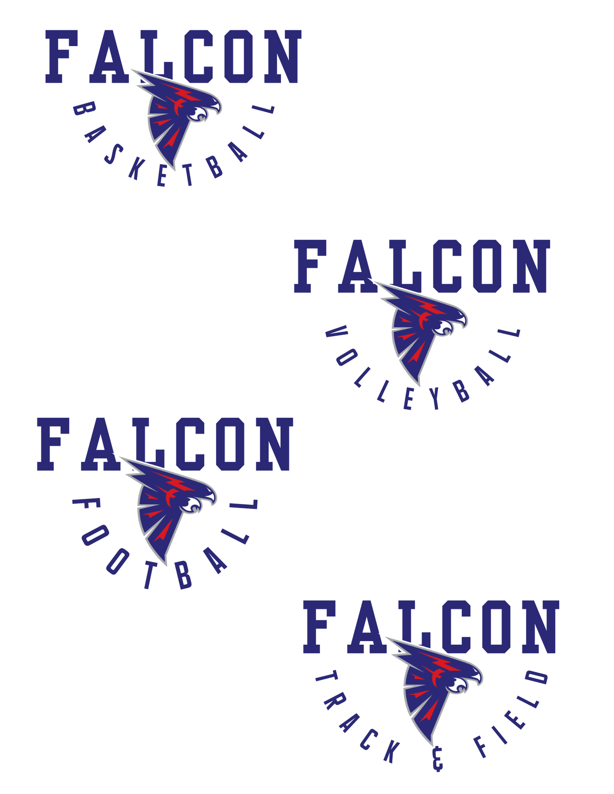PCS Falcons Sport Dry Fit Tee, Long Sleeve, or Hoodie PCS75