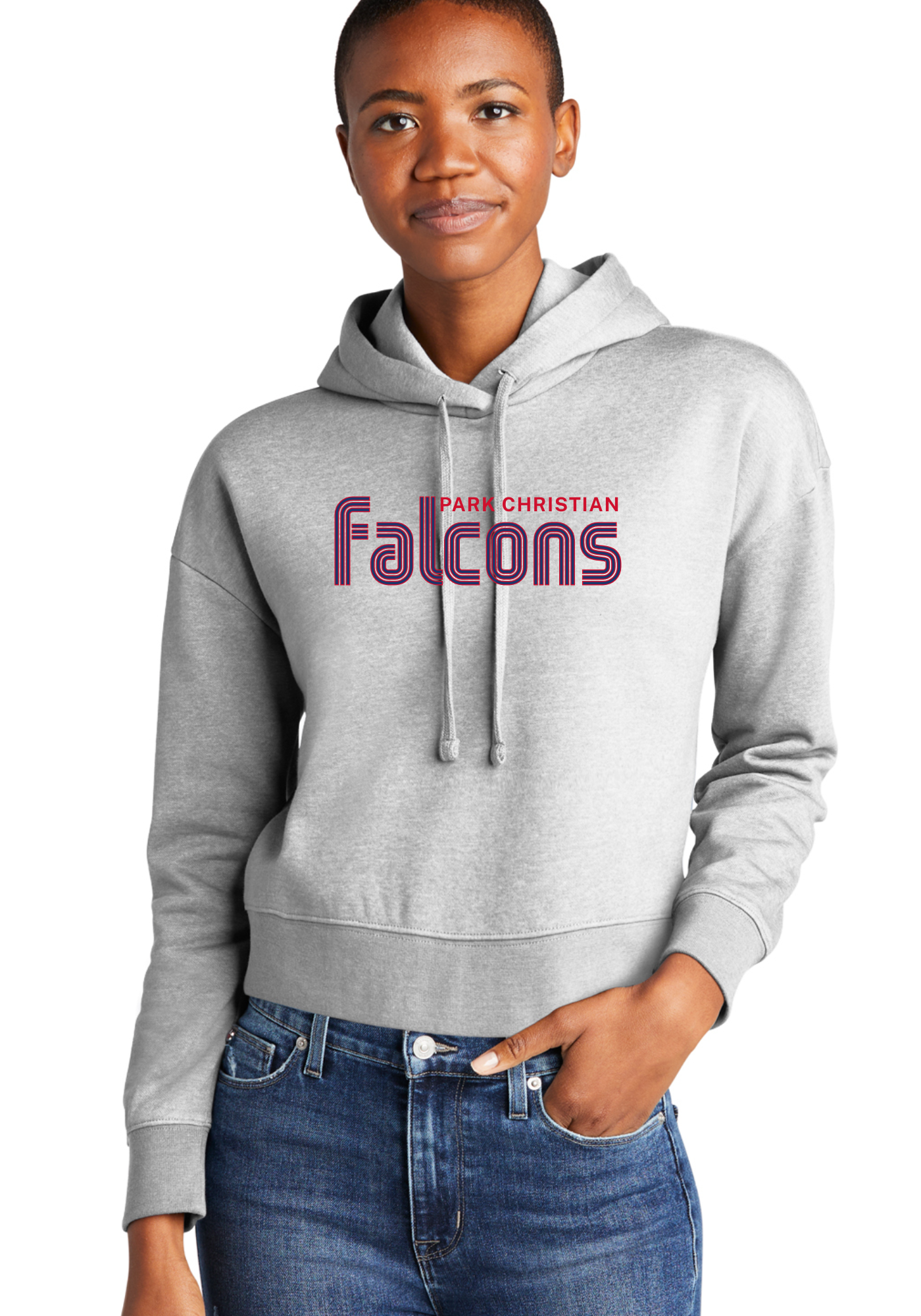 Adult Striped Falcons Tee, Crew, Crop or Hoodie PCS11