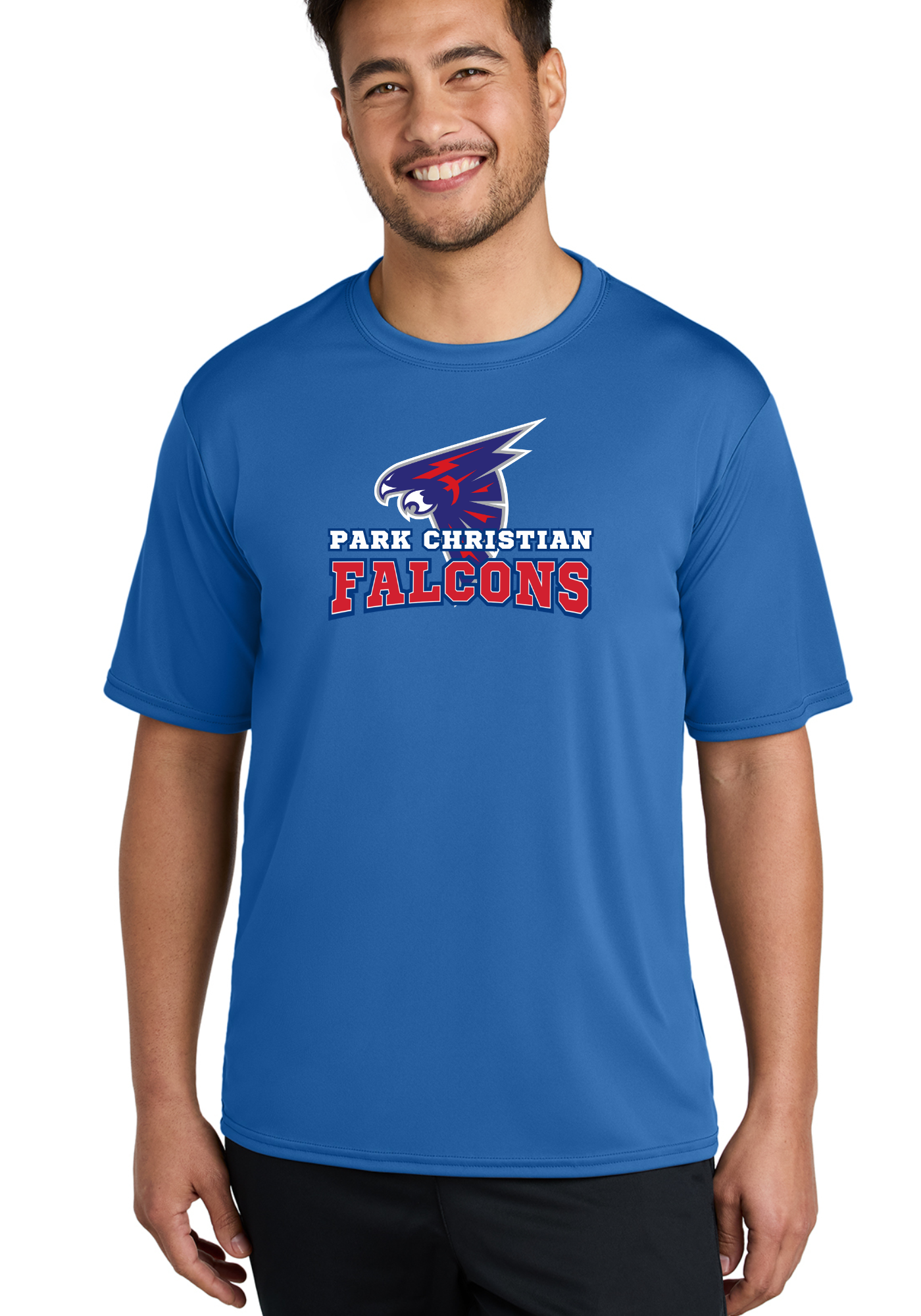Curved Falcons Dry Fit Tee, Long Sleeve, or Hoodie PCS13