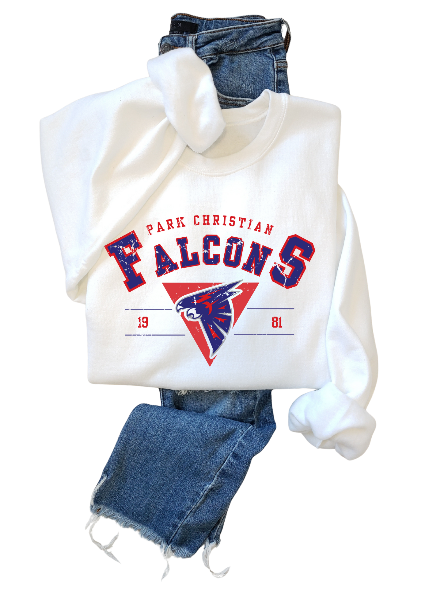 Distressed Falcons Tee, Crew, or Hoodie PCS18