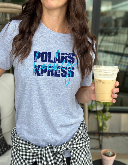 Polar Xpress  Cursive Hockey Tee Youth & Adult