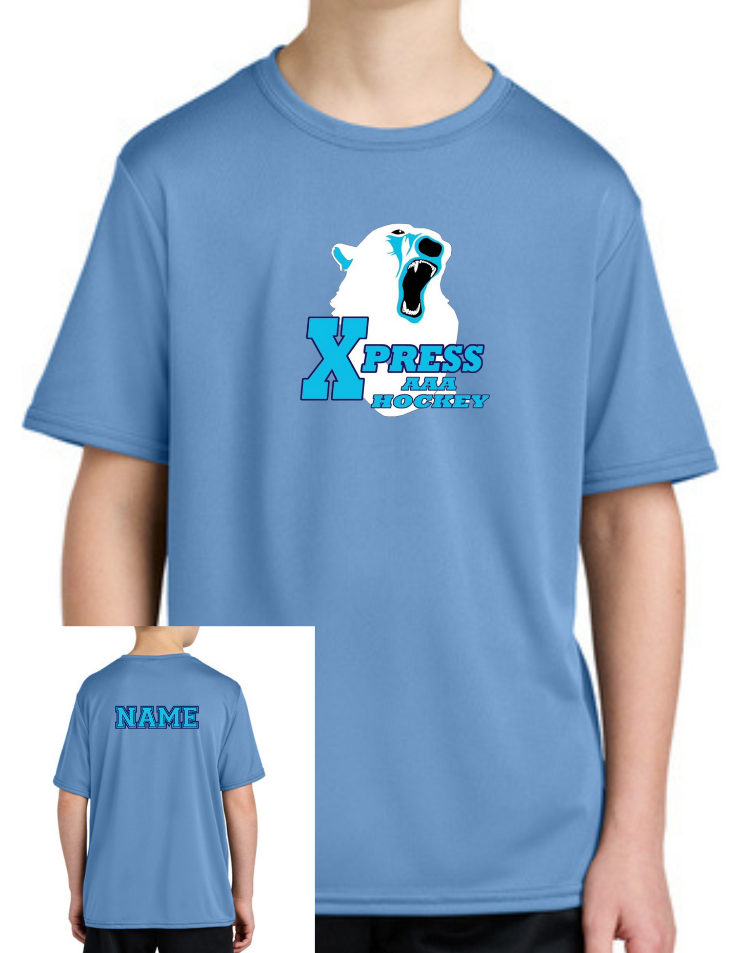 Polars Xpress Logo Dry Fit Tee- Youth & Adult