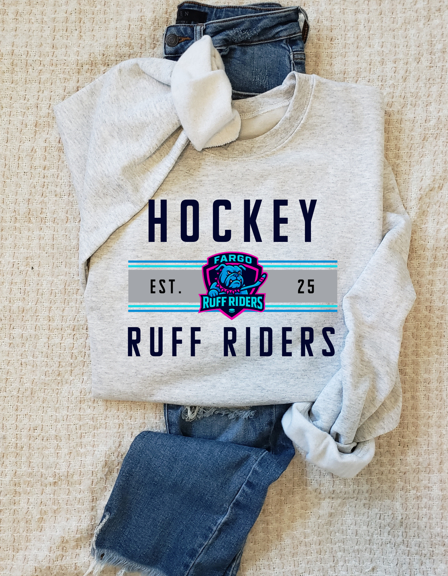 Ruff Riders Hockey Crew Sweatshirt or Hoodie - Youth & Adult