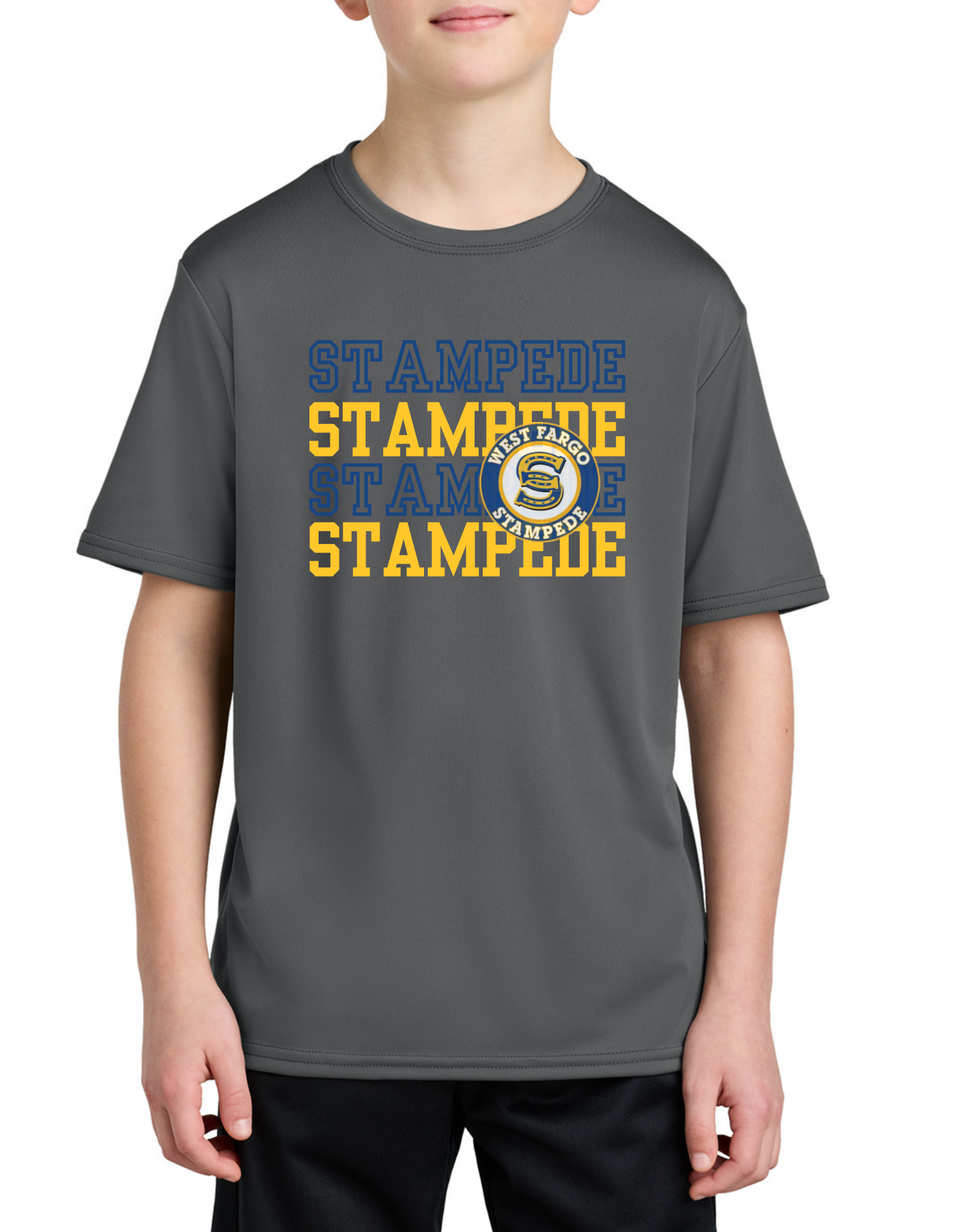 Stampede ST016 Youth Dry Fit Tee, Long Sleeve , Hoodie