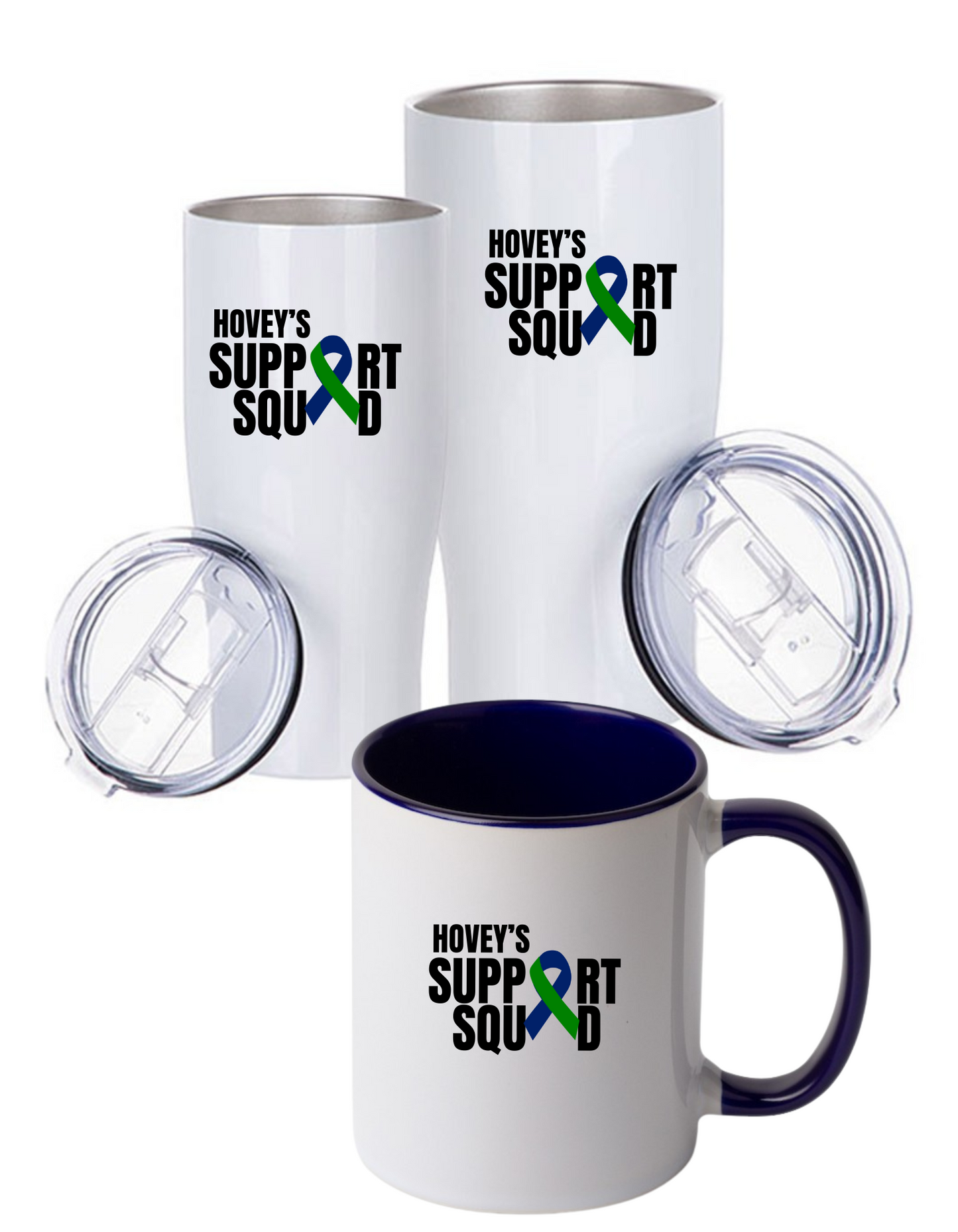 Hovey's Tumblers and Coffee Cups