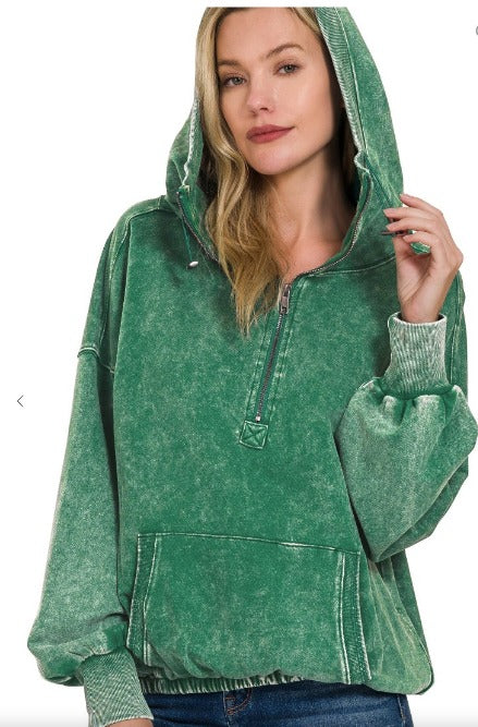 Emerald French Terry Hoodie