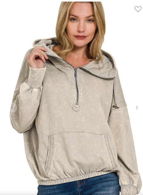 Sand French Terry Hoodie
