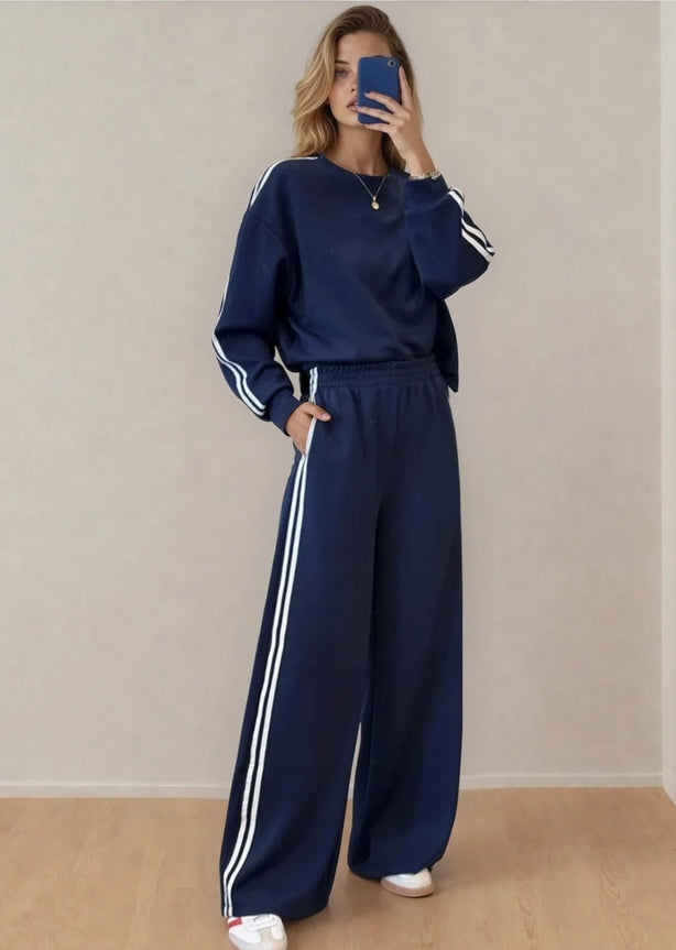 Varsity Sweat Set in Navy