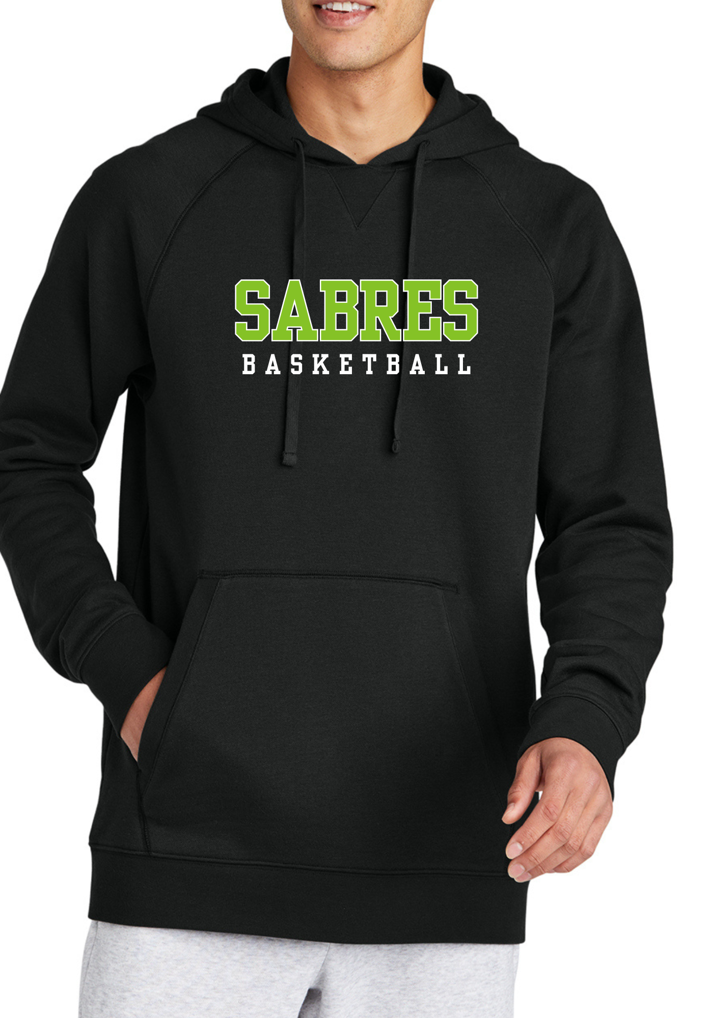 Sabres Basketball Adult Hoodie