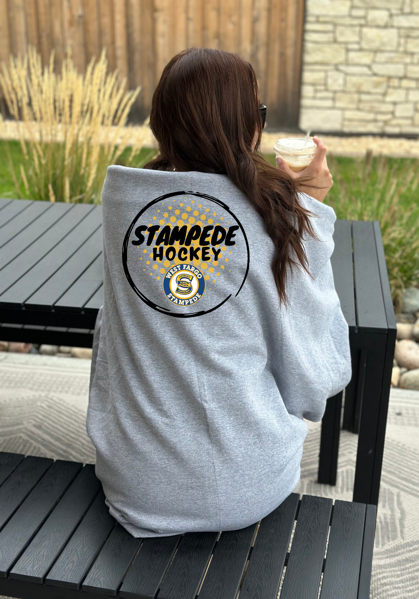 Splatter Circle TEAM Oversized Sweatshirt Blanket