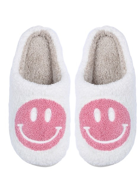 Smiley Face Slippers-Adult Sizes