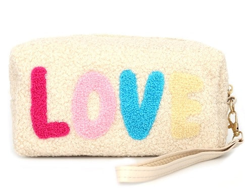 Sherpa "LOVE" Pouch