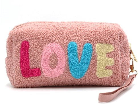 Sherpa "LOVE" Pouch