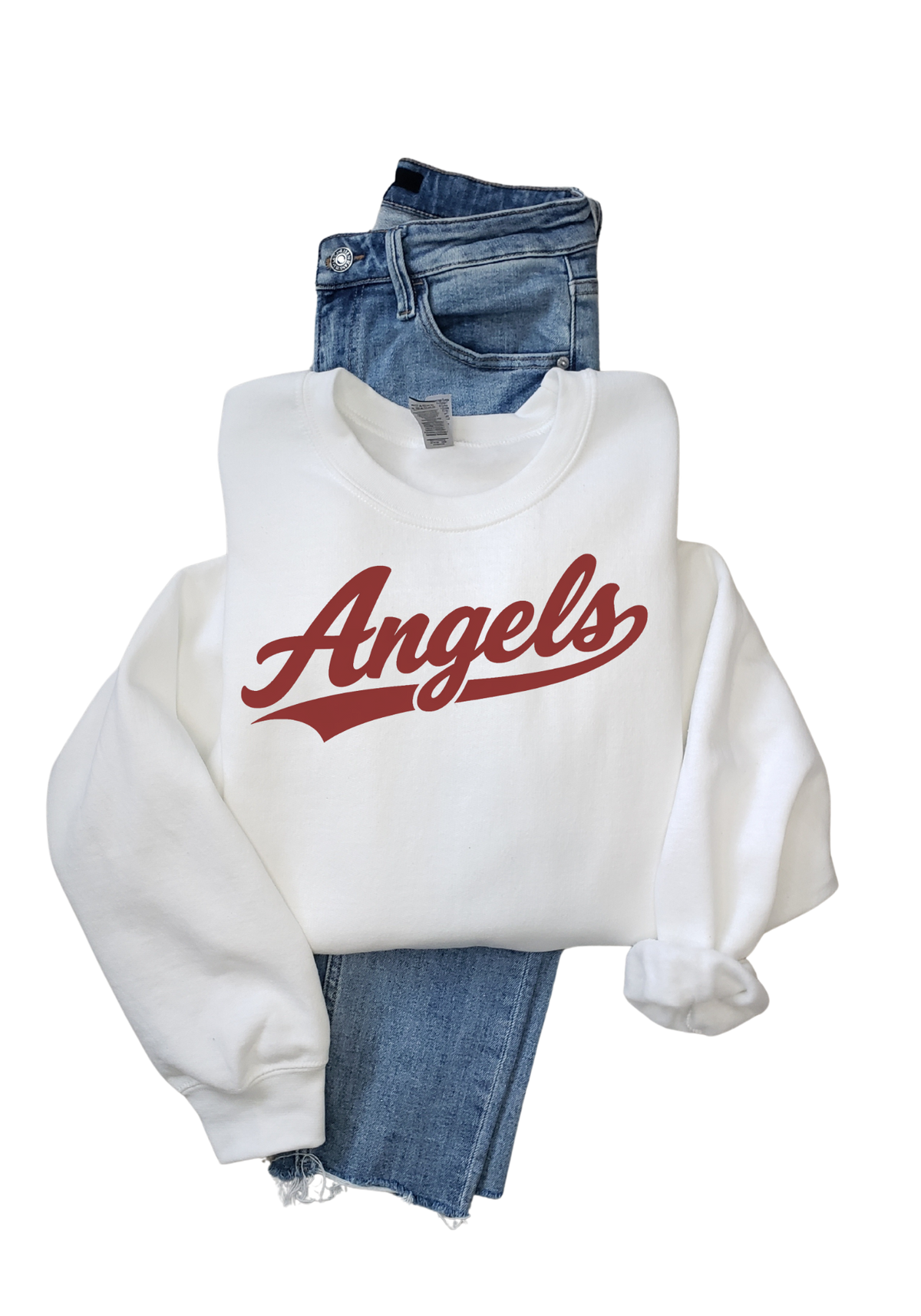 Angels Script Adult Tee, Long Sleeve or Hoodie