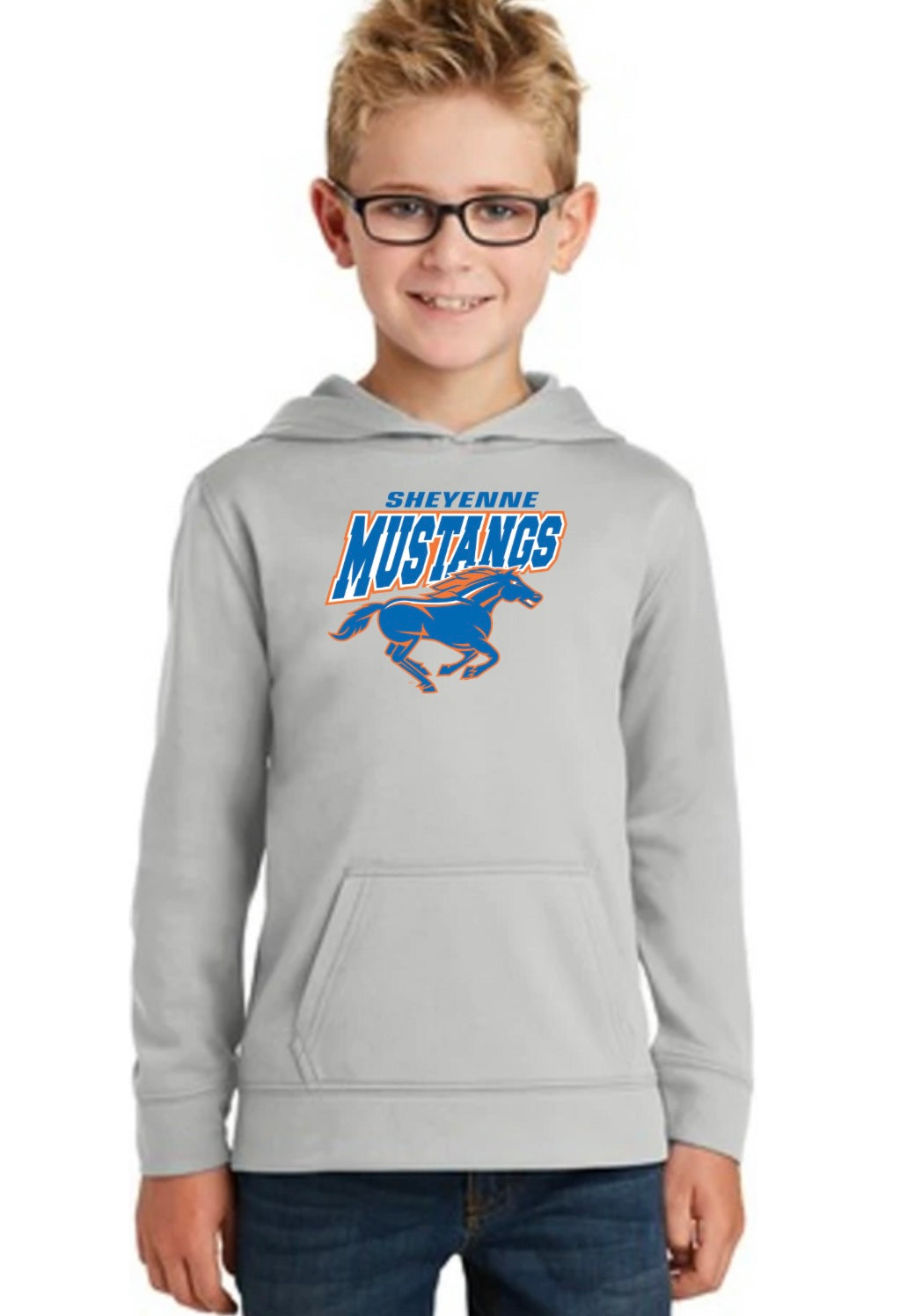 Sheyenne Mustang Youth Dry Fit Hoodie