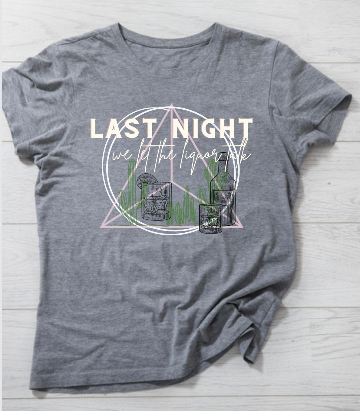 Last Night, Liquor Talk Tee and Crop