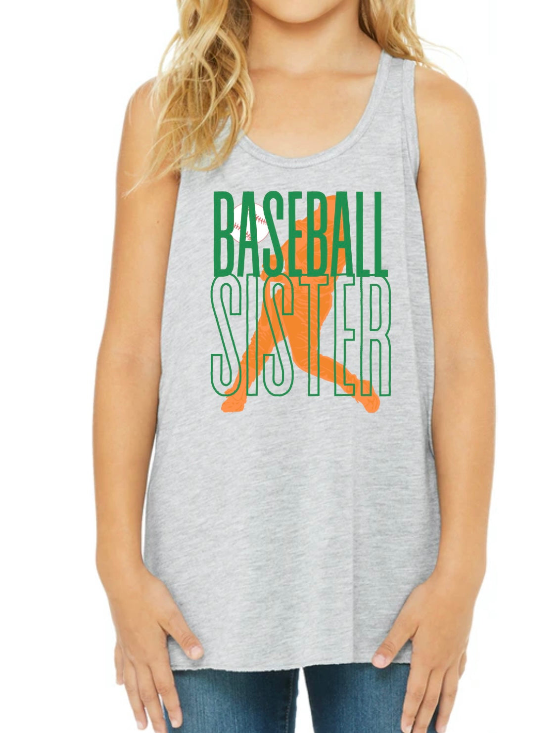 Youth Baseball Sister Tank