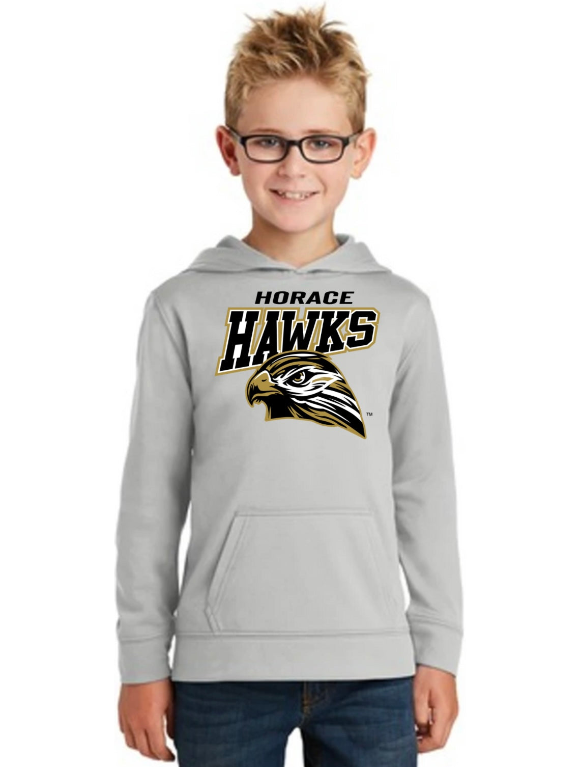 Horace Hawks Youth Dry Fit Hoodie