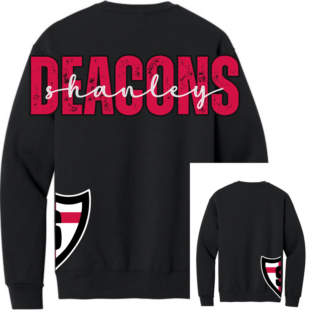 Deacons Large Letter Side Logo Crew