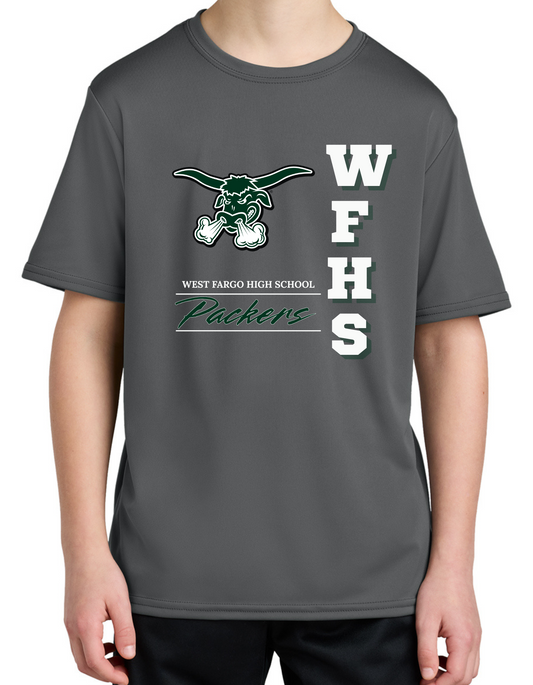 WF Packer Vertical Youth Dry Fit Tee, Long Sleeve , Hoodie