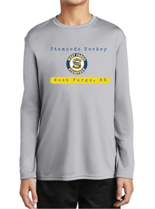 Stampede Dry Fit Long Sleeve Tee - Youth