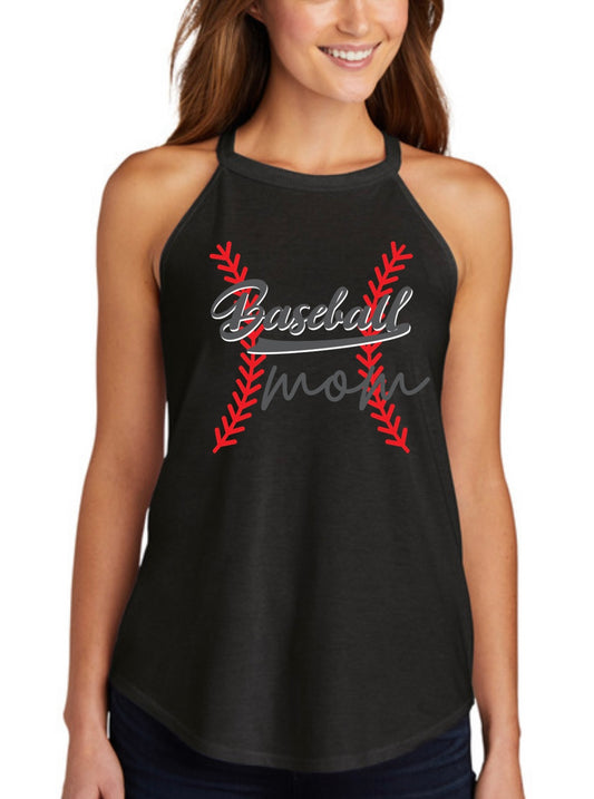 Baseball Mom Rocker Tank