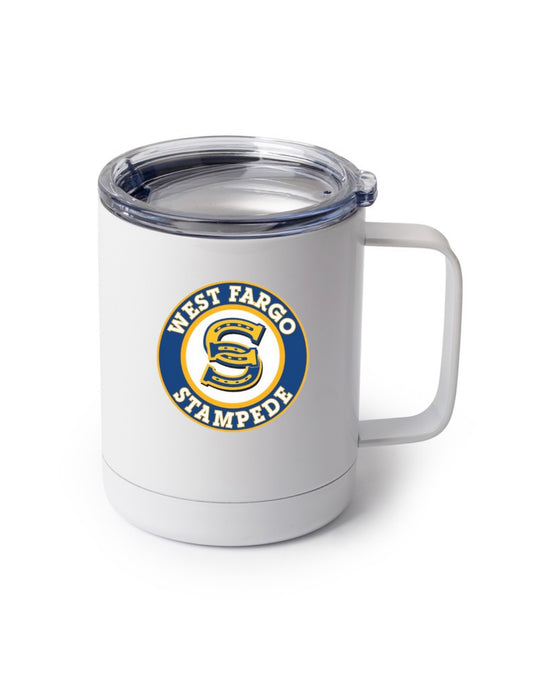 10 oz Stainless Coffee Cup with Lid