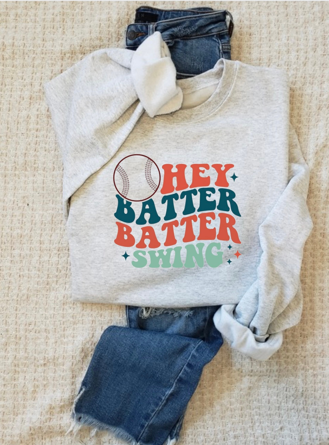 Hey Batter Batter Swing Tee or Crew