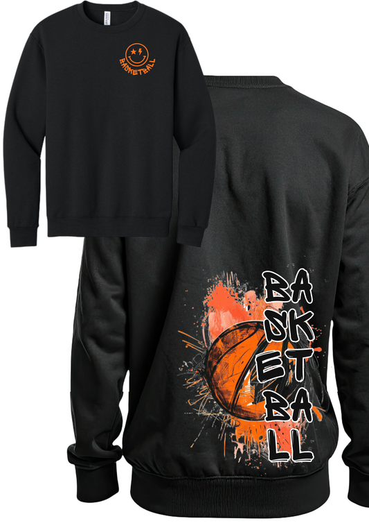 Basketball Graphic Crew Sweatshirt