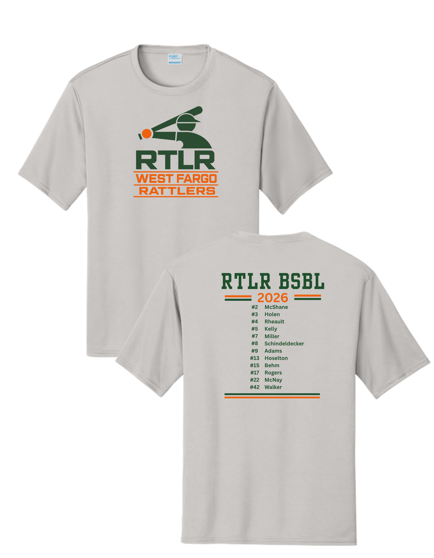WF Rattlers 10U Baseball Tee