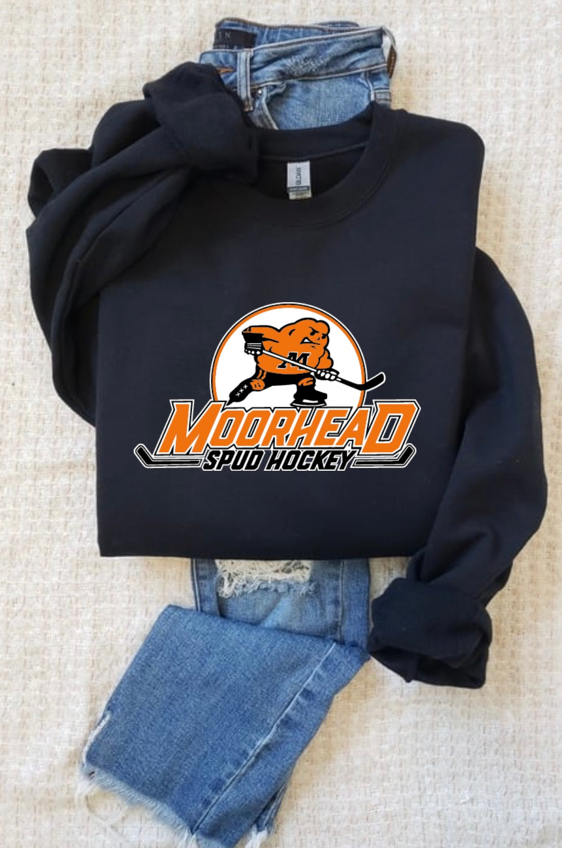 Adult Spuds Hockey Crew Sweatshirt