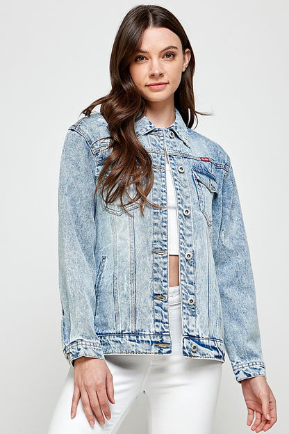 Washed Oversized Denim Jacket