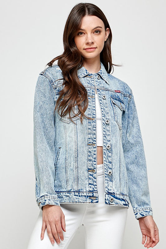 Washed Oversized Denim Jacket