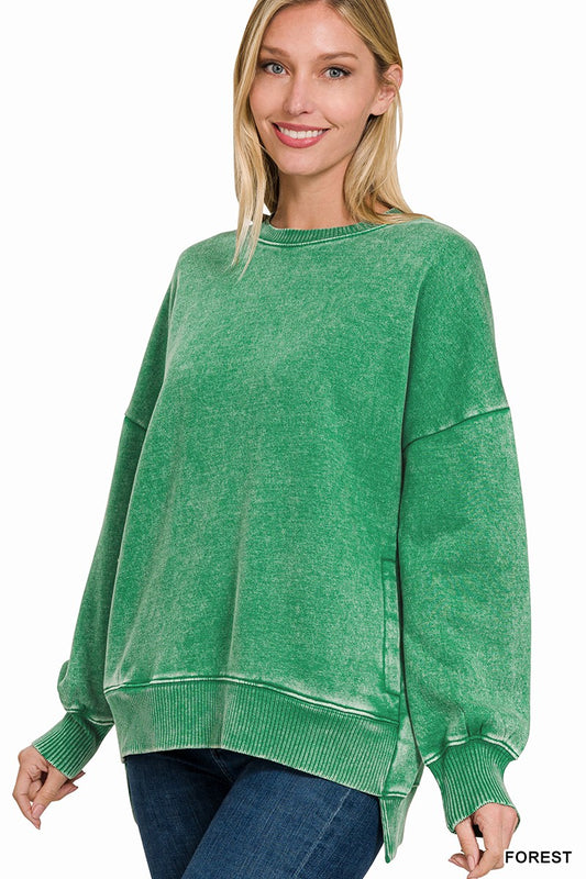 Pocket High Low Pullover