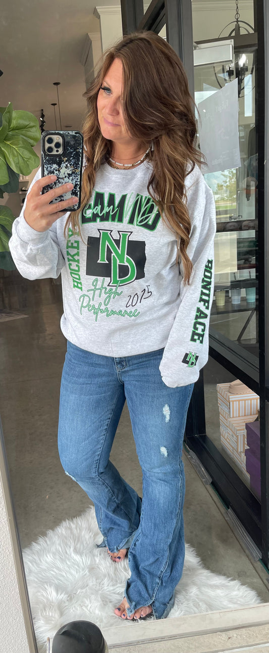 Team ND Hockey XLarge Logos - Tee, Crew, Hoodie