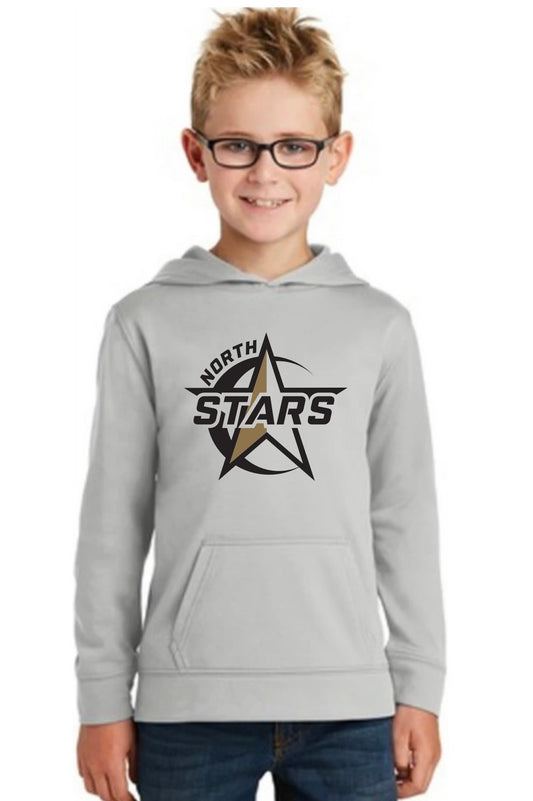 North Stars Youth Dry Fit Hoodie