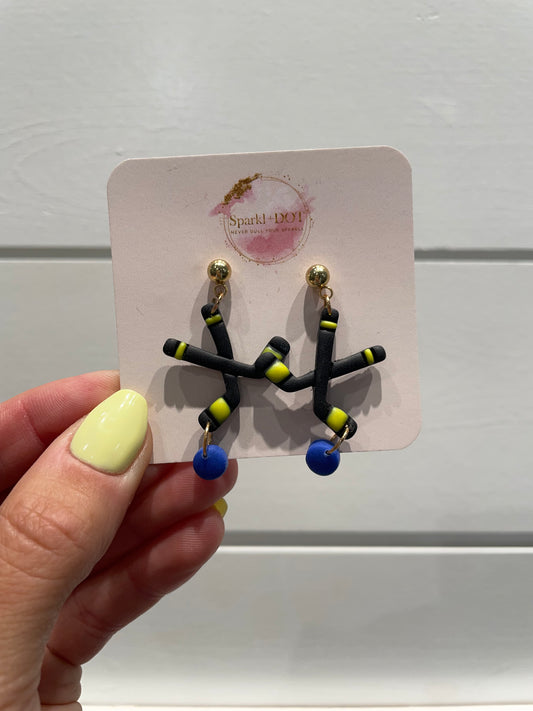 Sparkl+Dot Yellow & Blue Hockey Sticks