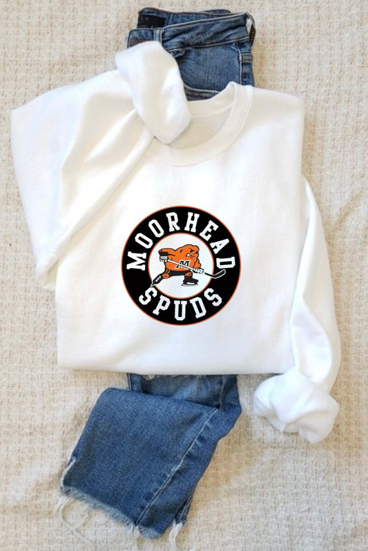 Adult Moorhead Spuds Hockey Crew Sweatshirt