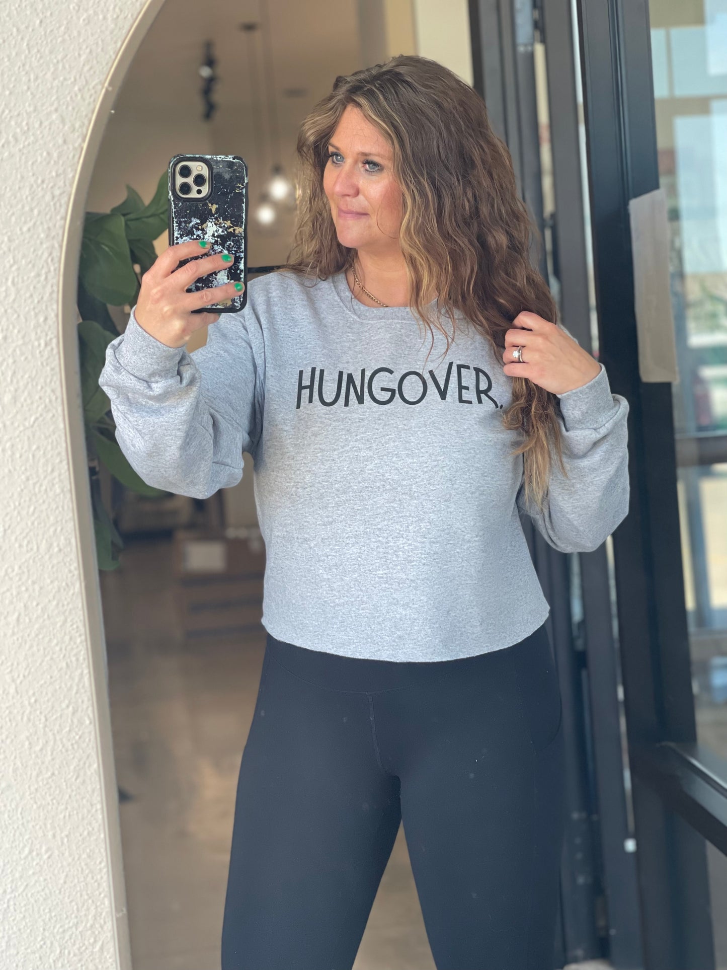 Hungover Crop Sweatshirt