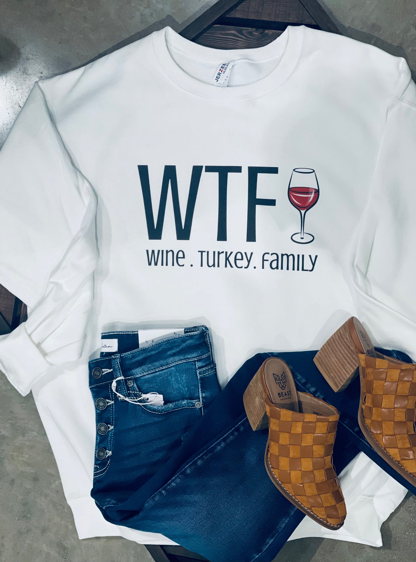 WTF Wine, Turkey, Family Sweatshirt