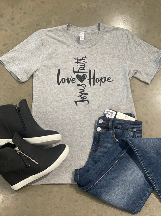 Love Faith Hope Tee