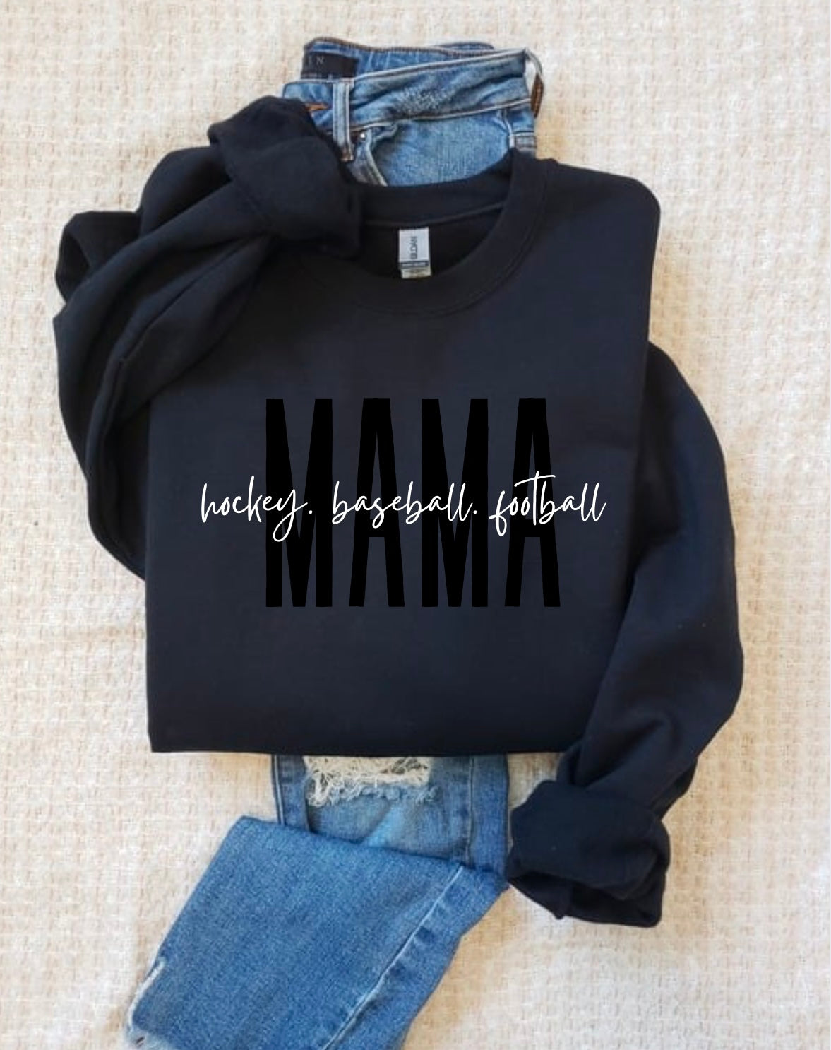 Mama Customized Sports Crew Sweatshirt