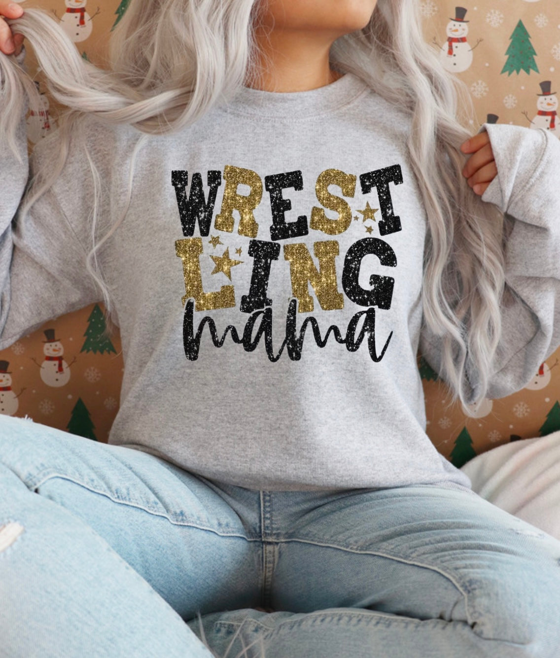 Wrestling Mama Crew Sweatshirt