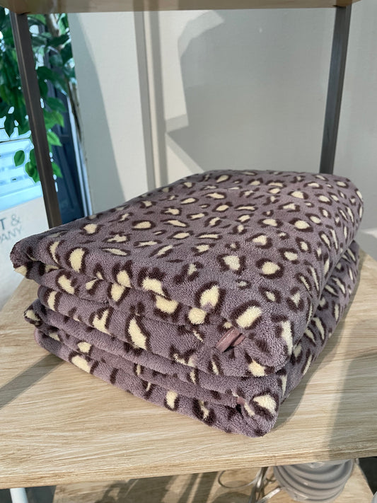 Lavender Leopard Towel