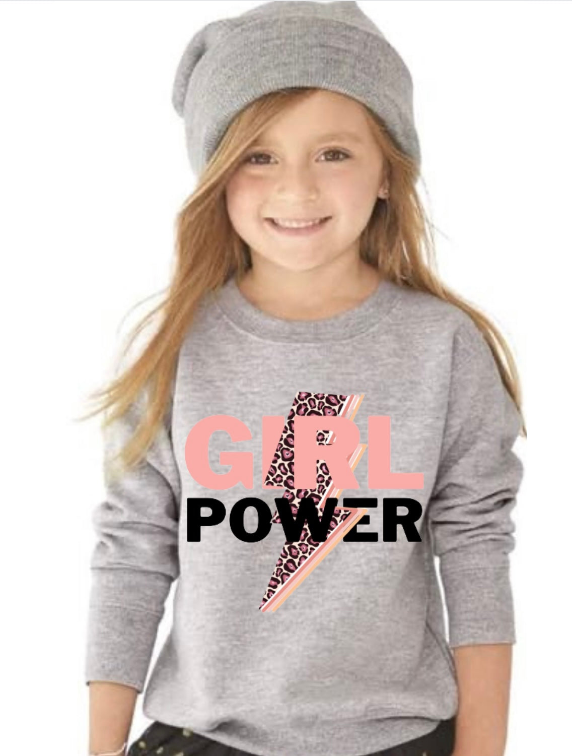 Youth Girl Power Crew Sweatshirt