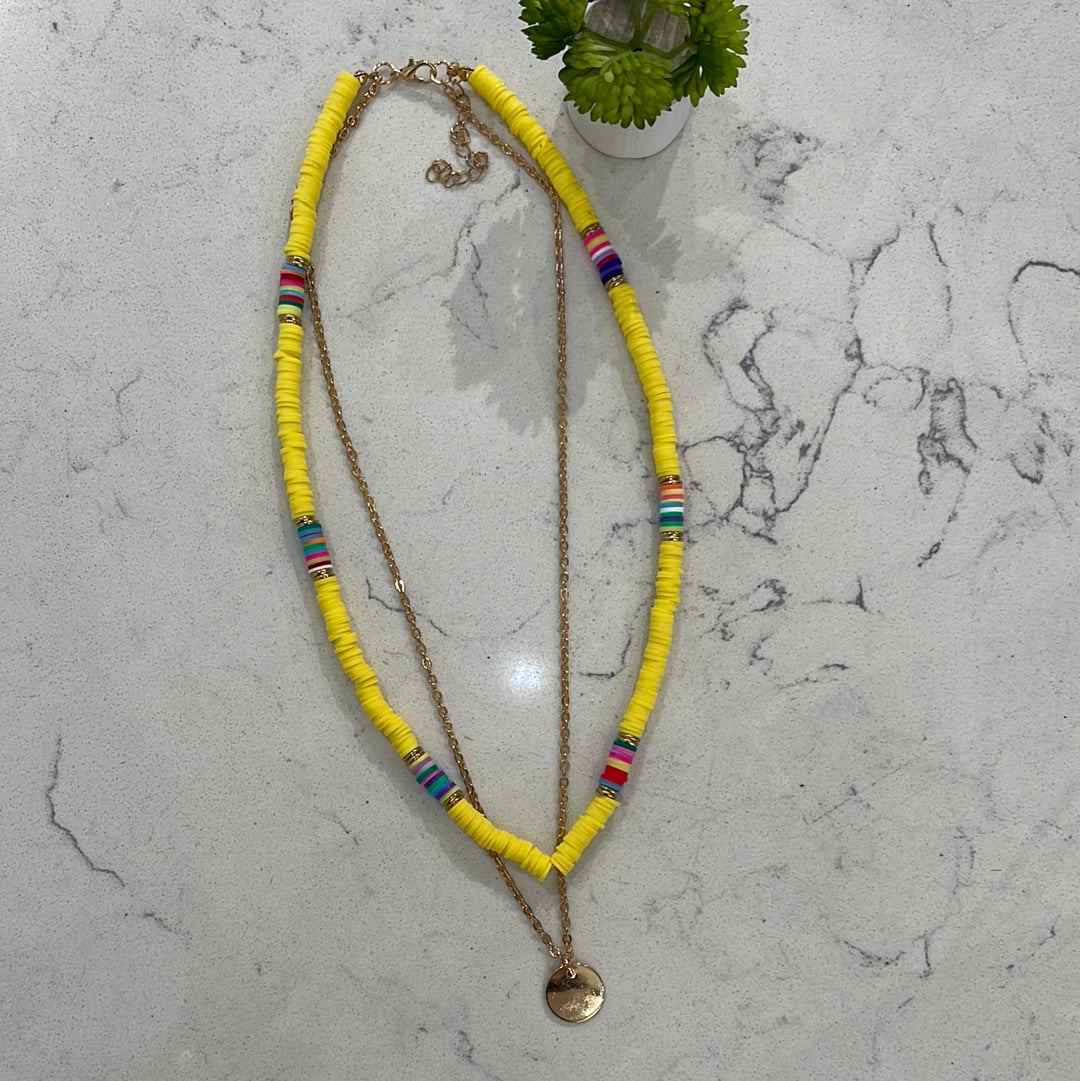 Yellow Stash Stack Necklace