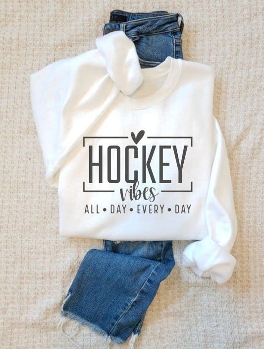 Hockey Vibes Top, Youth & Adult