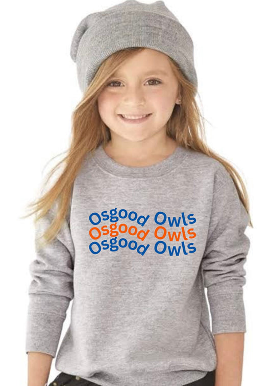 Youth Osgood Owls Bubble Crew Sweatshirt